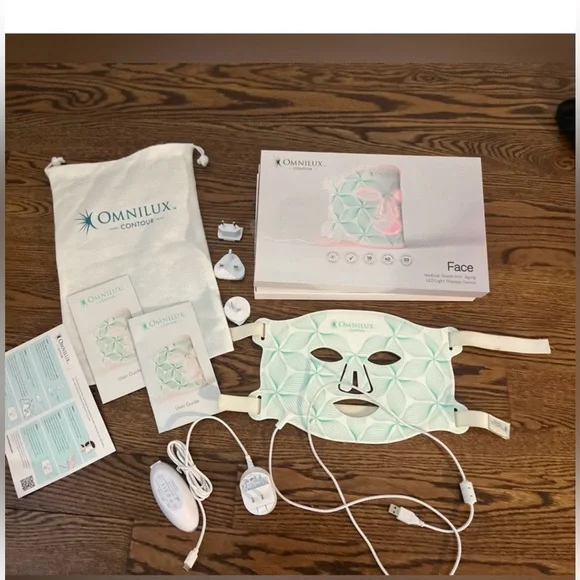 OMNILUX Contour Face Red Light Mask Therapy Anti aging Women's Skincare Infrared - Picture 5 of 7